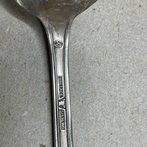 Rose Point Wallace Sterling 1934 4 Piece Dinner Setting No monogrammed - Picture 7 of 15